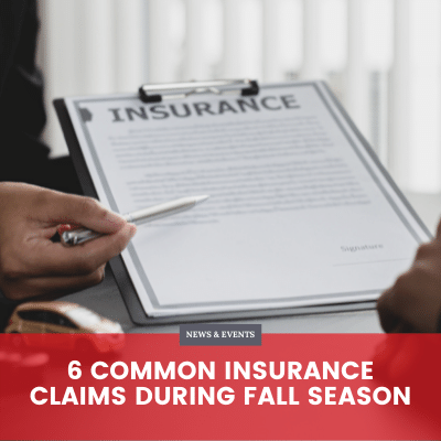 6 Common Insurance Claims During Fall Season