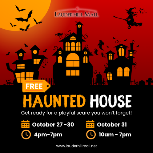 FREE Haunted House for All Lauderhill Mall Visitors!