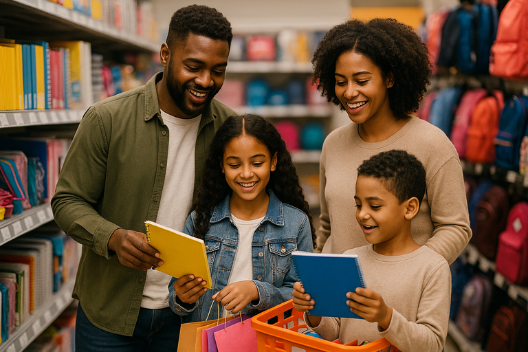 shopping with kids